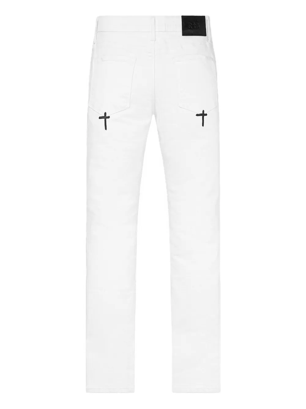 RTA cross-print jeans Wit