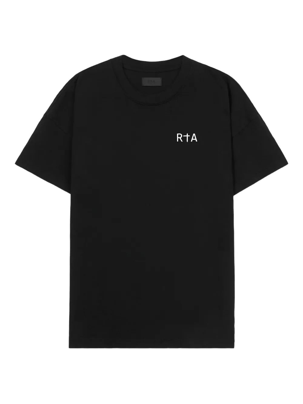 RTA logo-print T-shirt Zwart