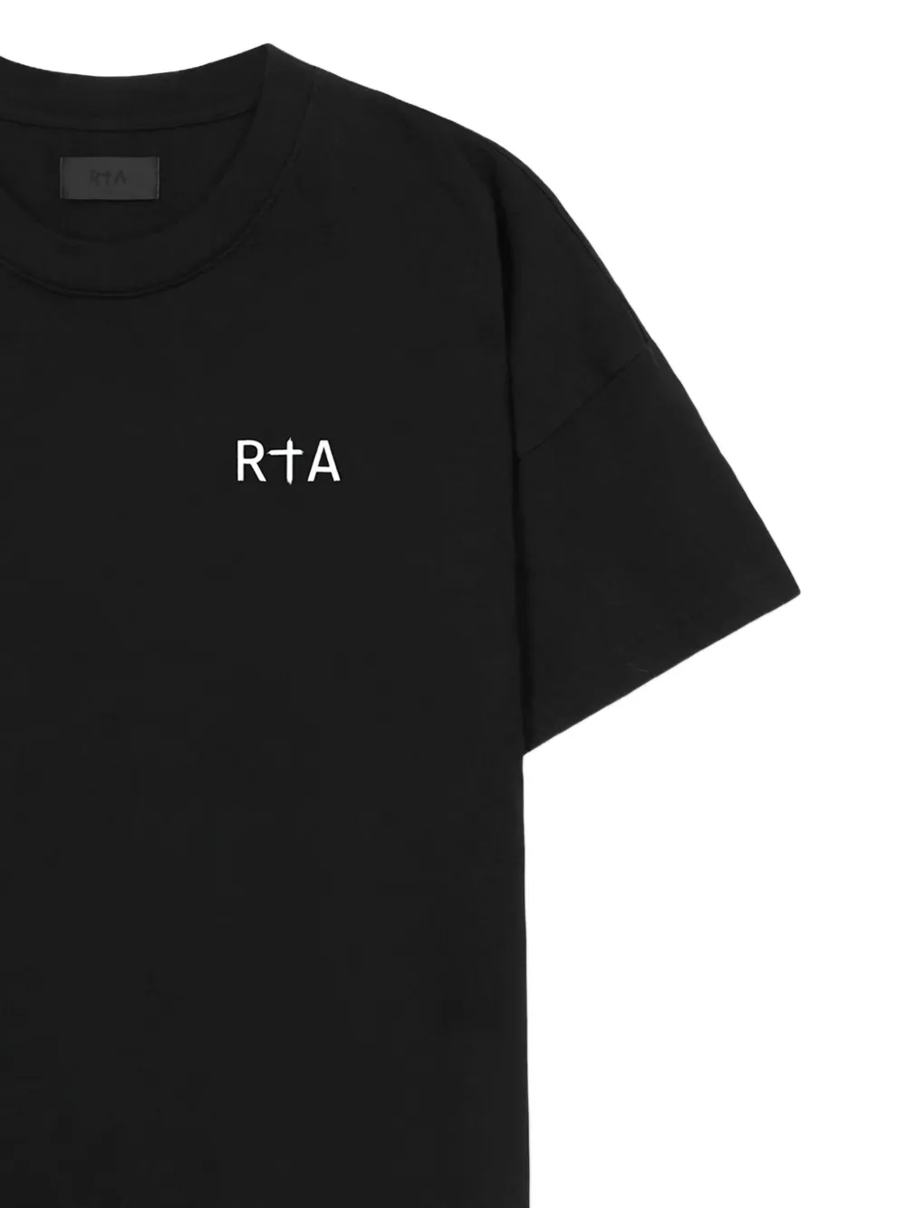 RTA logo-print T-shirt Zwart