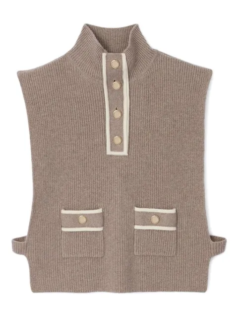 SANDRO buttoned scarf