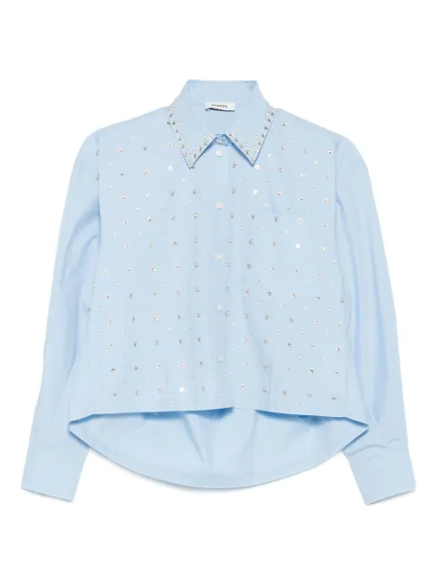 SANDRO embellished cotton shirt