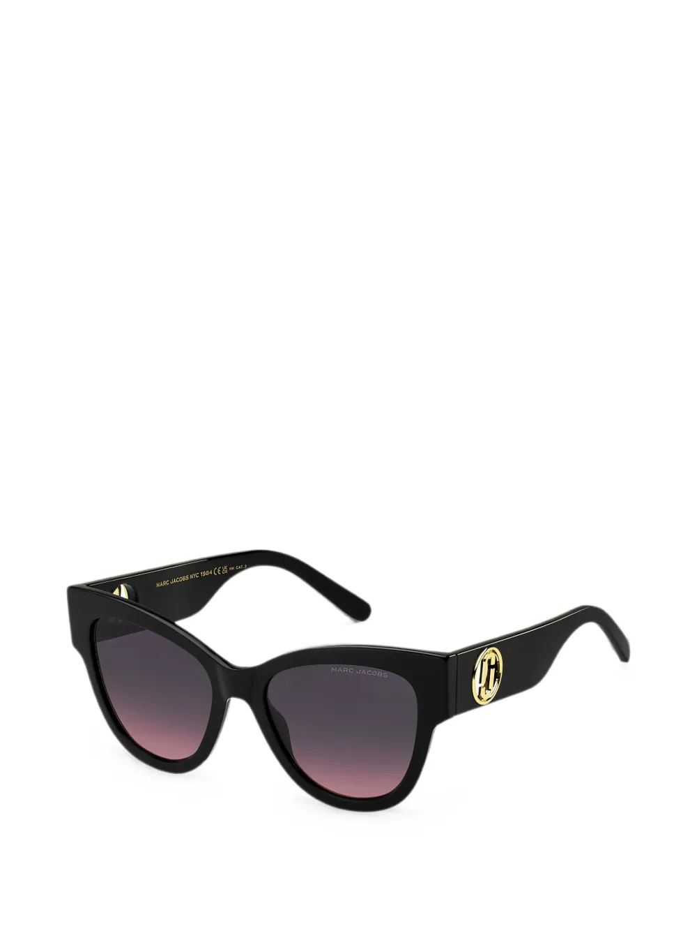 Marc Jacobs Eyewear Zonnebril met cat-eye montuur Zwart