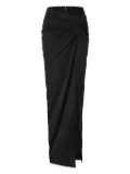 OUDE WAAG knot-detailed maxi skirt - Black