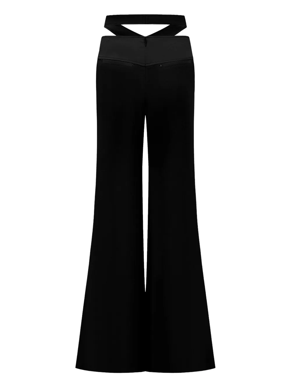 OUDE WAAG cut-out trousers - Zwart