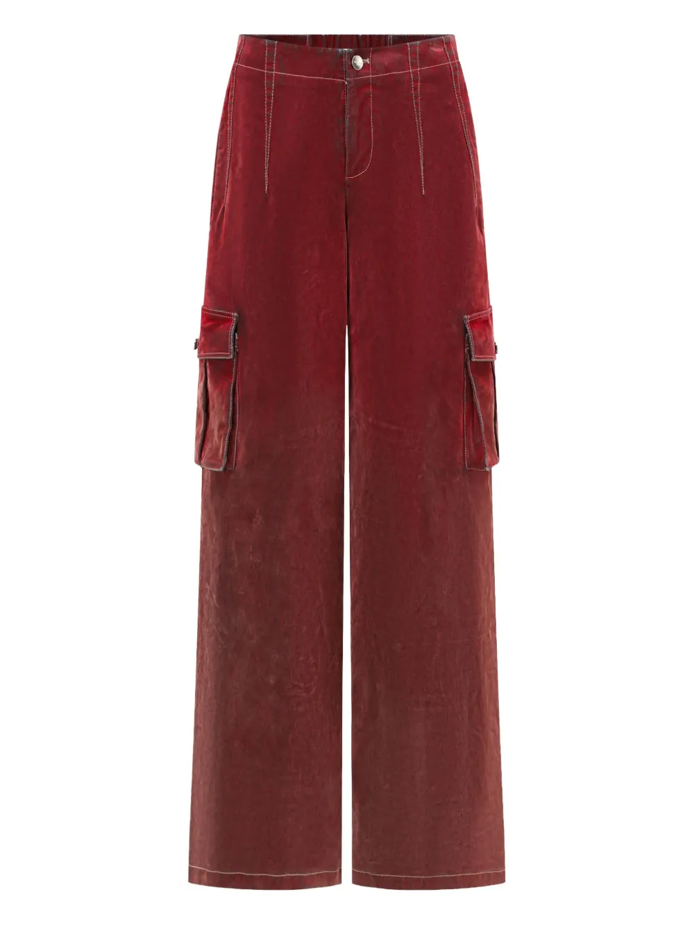 OUDE WAAG cargo pants - レッド OUDE WAAG cargo pants - レッド