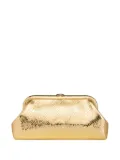 Jimmy Choo metallic textured clutch bag - Gold