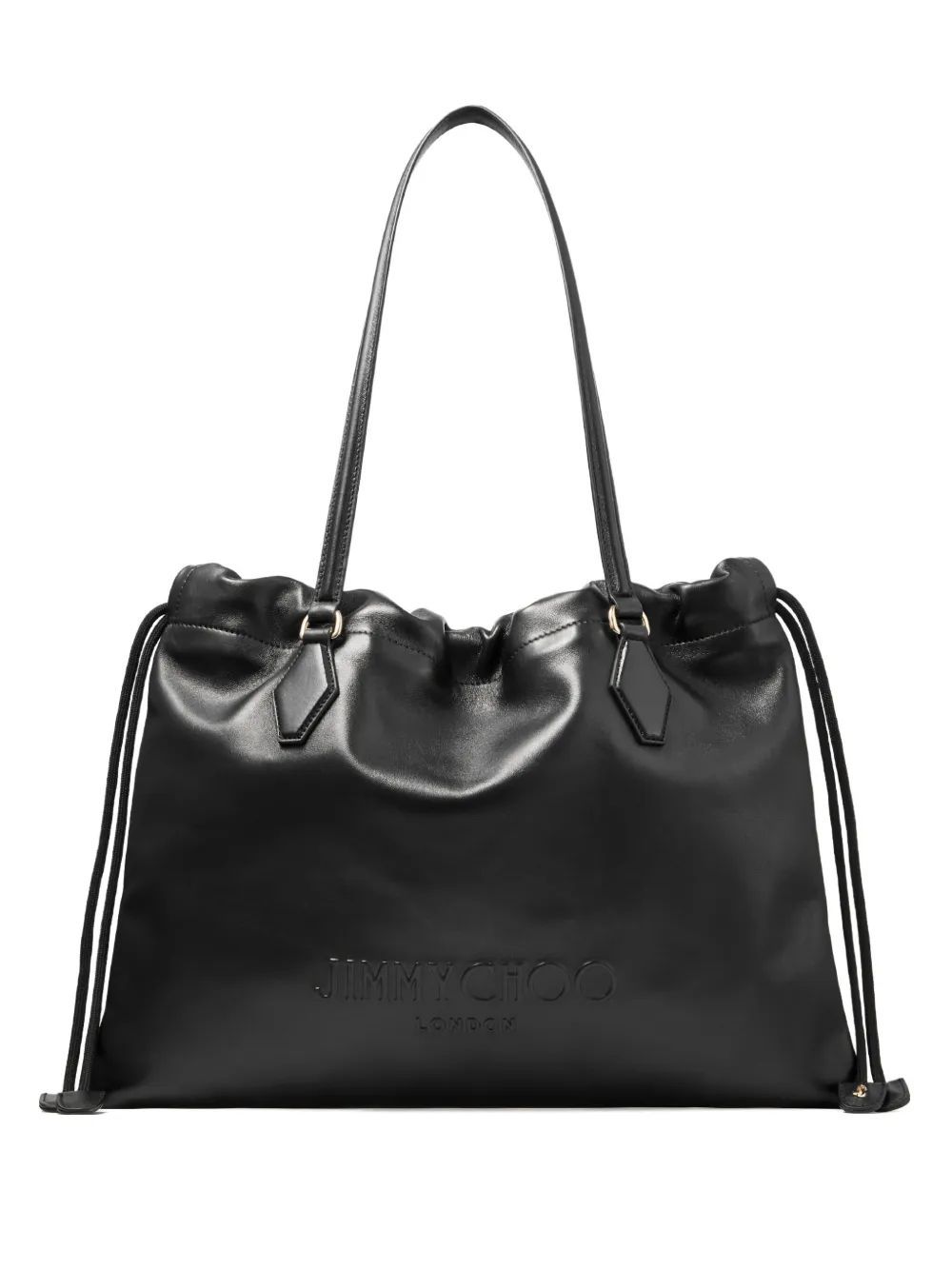 Jimmy Choo Borsa tote media in pelle - Nero