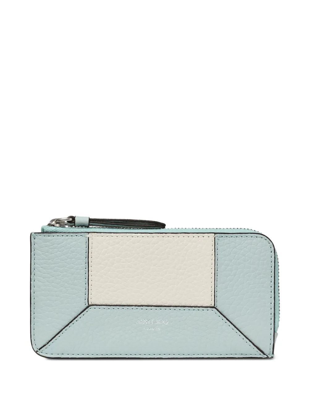 Jimmy Choo Dm Lise-Z panelled zip-around wallet - ブルー Jimmy Choo Dm Lise-Z panelled zip-around wallet - ブルー