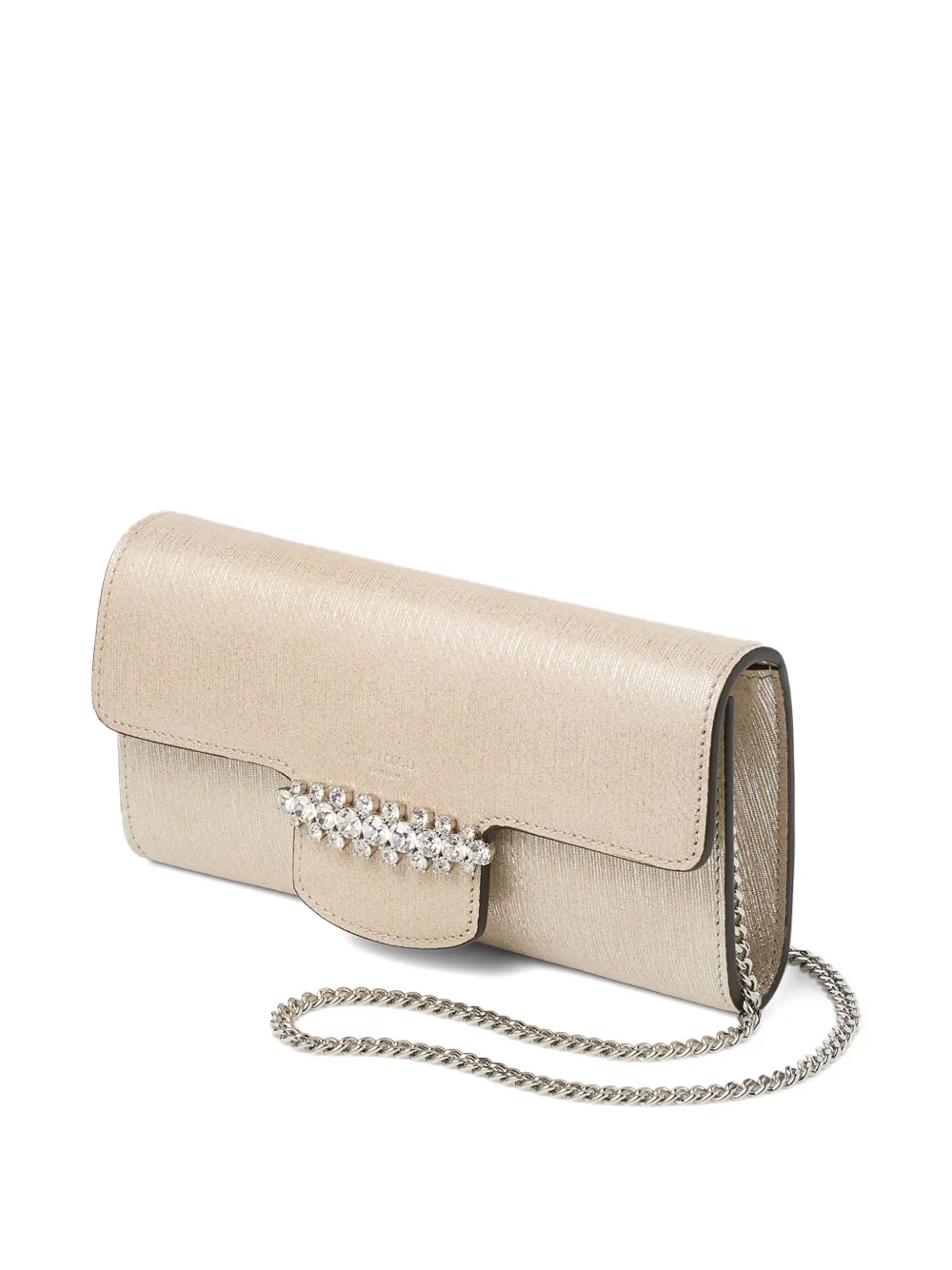  Jimmy Choo Bing Chain Wallet - Neutrals 