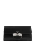 Jimmy Choo Bing crystal-embellished wallet-on-chain - Black