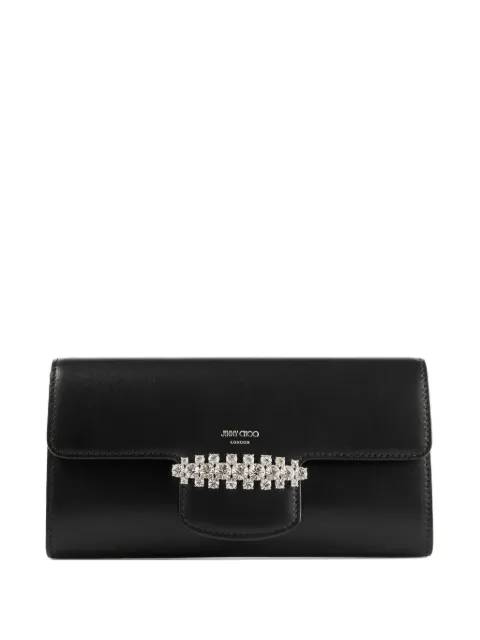 Jimmy Choo Bing crystal-embellished wallet-on-chain