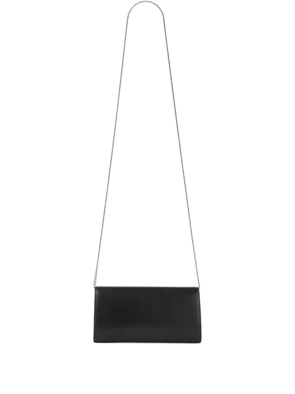 Jimmy Choo Bing portemonnee met ketting en kristallen - Zwart