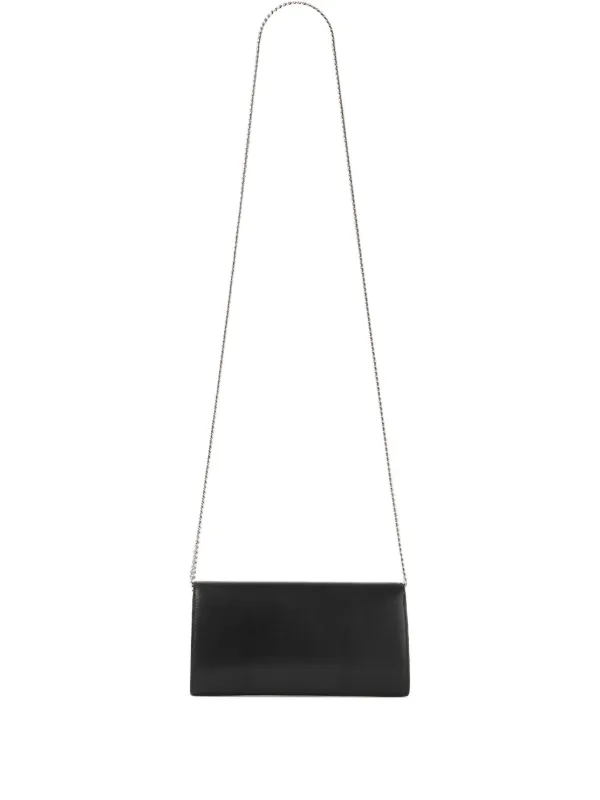 ★新作★【JIMMY CHOO】Bingウォレットチェーン Bing Wallet Chain |Silver Leather Mini Shoulder Bag with