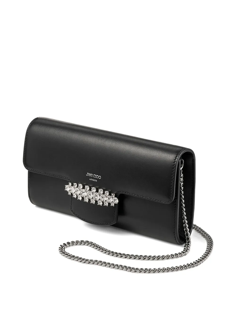 Jimmy Choo Bing Crystal-embellished Wallet-on-chain