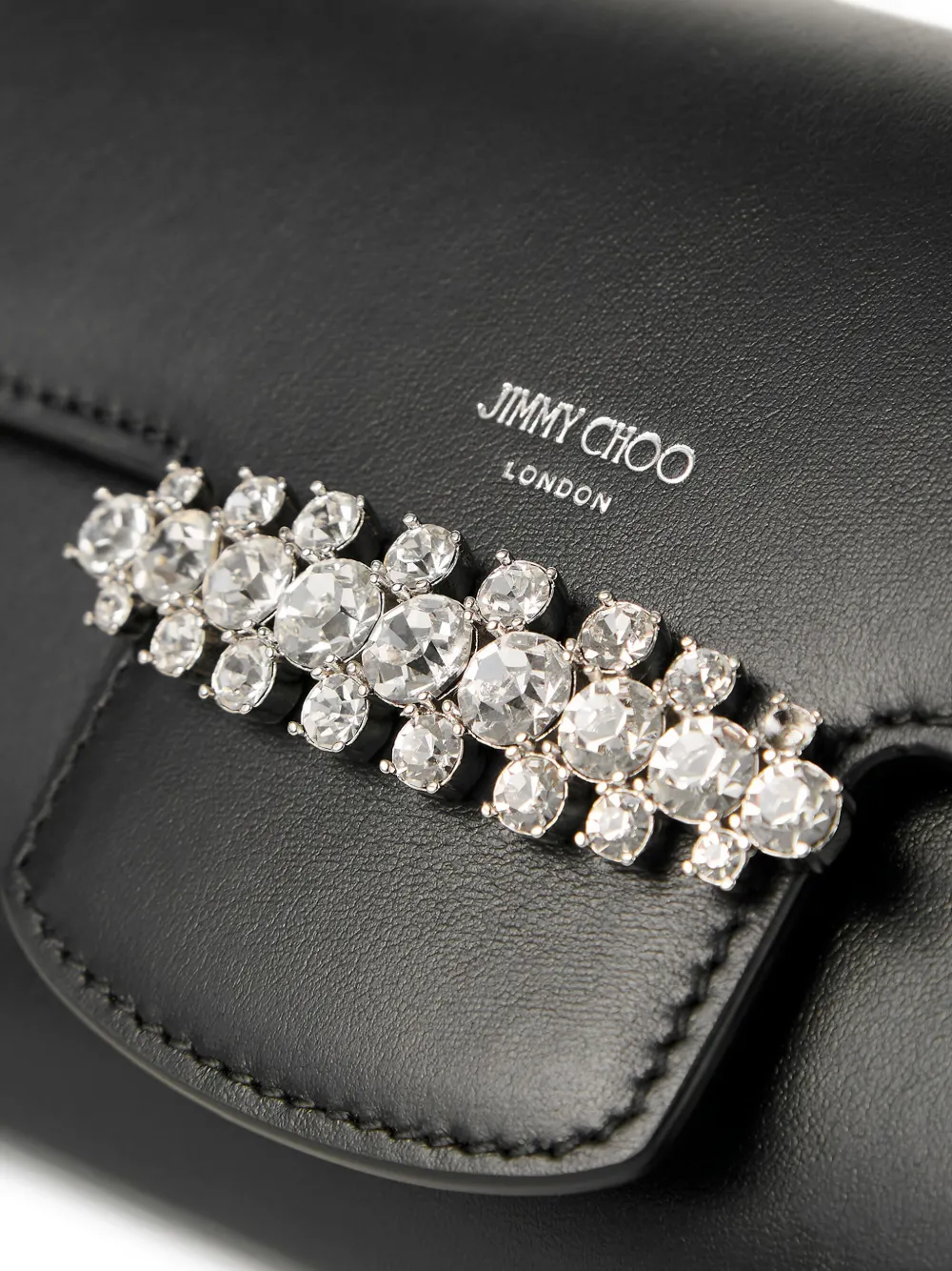 Jimmy Choo Bing Crystal-embellished Wallet-on-chain