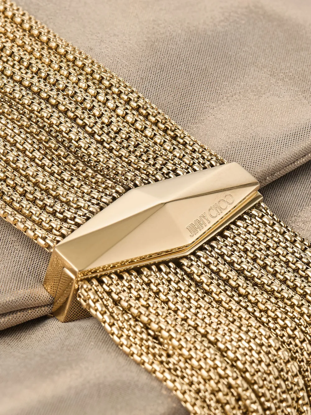 Jimmy Choo Zandra clutch Goud