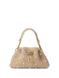 Jimmy Choo Cinch S raffia shoulder bag - Gold