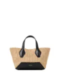Jimmy Choo Diamond woven straw tote bag - Neutrals