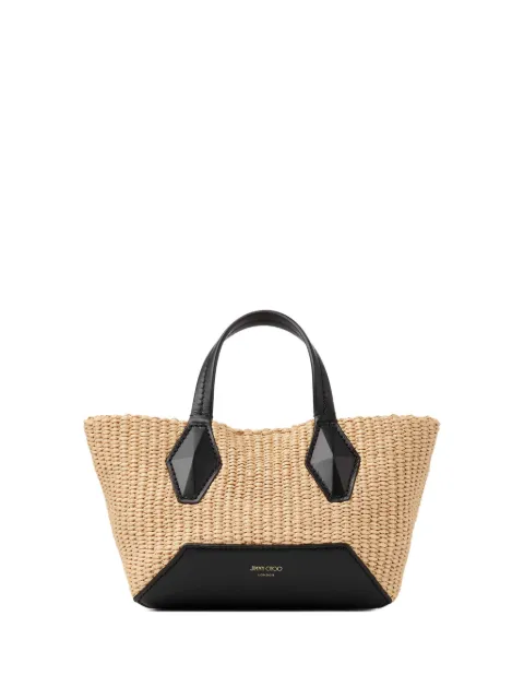 Jimmy Choo tote Diamond de paja 