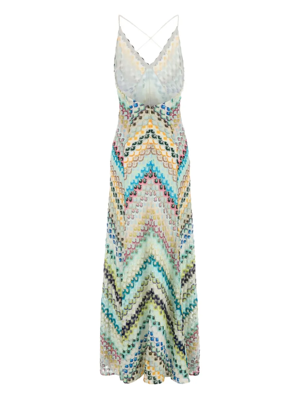 Missoni Maxi-jurk met zigzagpatroon - Geel