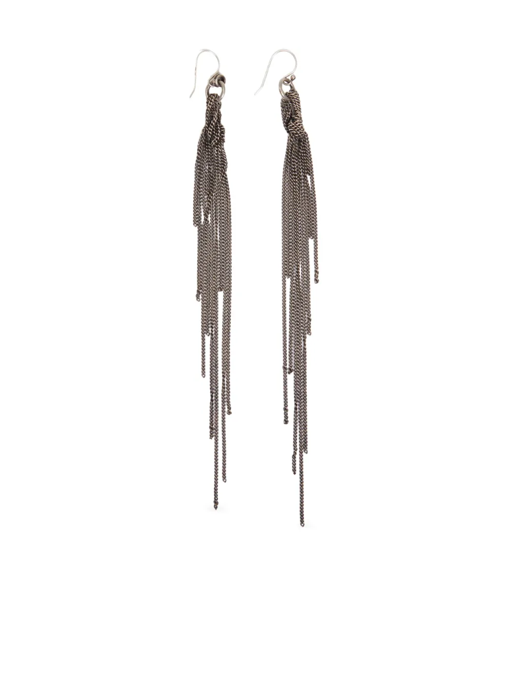 Ann Demeulemeester Wivi knottassel drop earrings | Silver | Image 1
