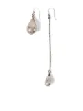 Ann Demeulemeester Judith drop chain earrings - Silver