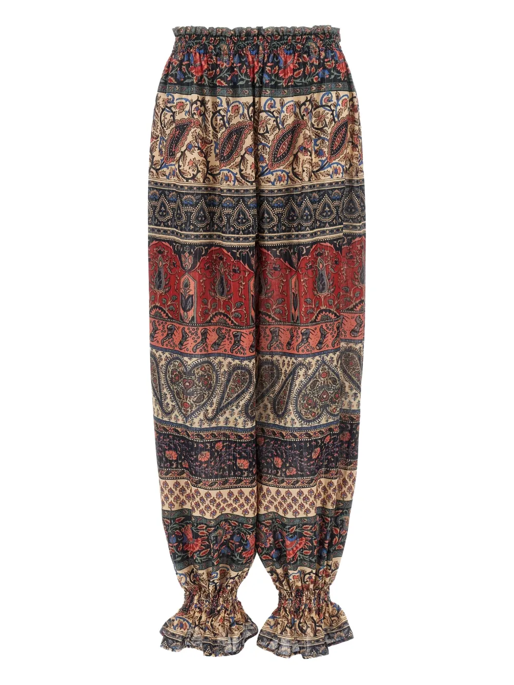 Valentino Garavani Elastische broek met paisley-print Rood