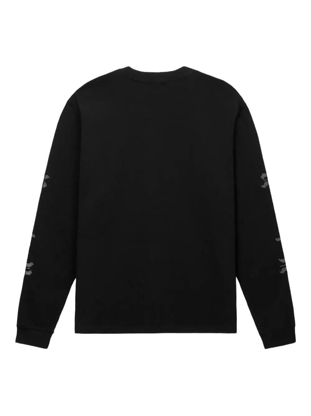 RTA long-sleeve gothic-print t-shirt Zwart