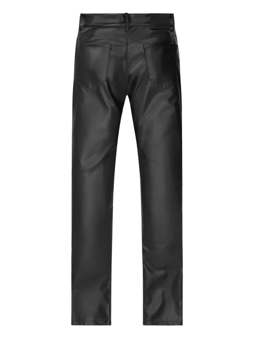 RTA merciless faux-leather jeans Zwart
