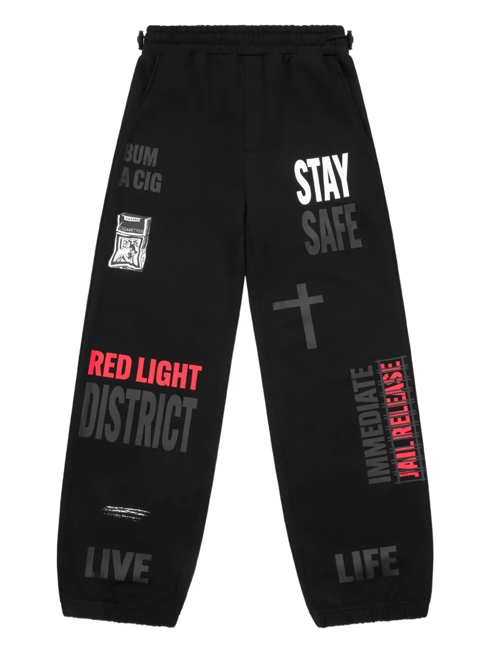 RTA graphic-print sweatpants | Black | Image 1
