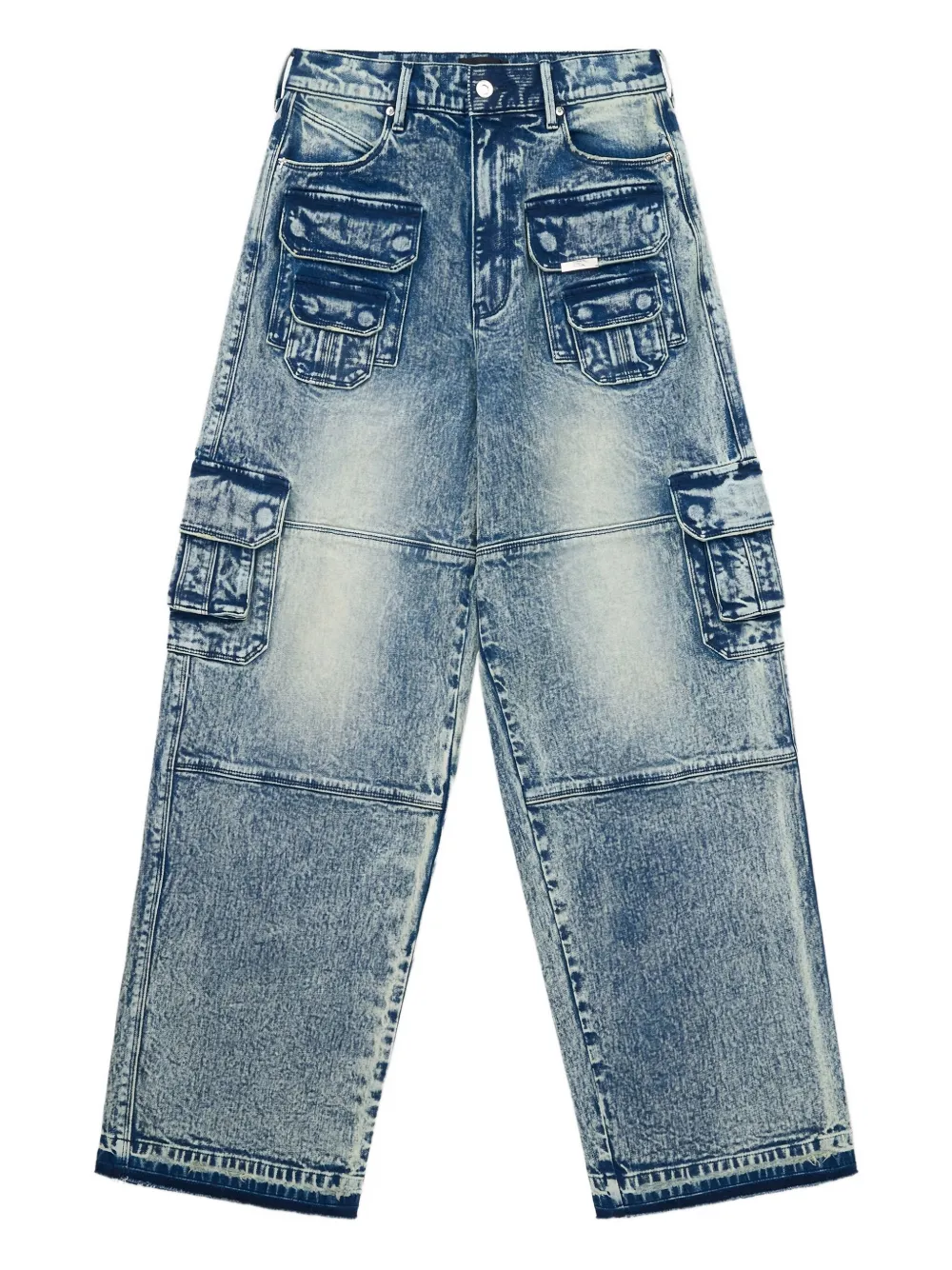RTA acid-wash cargo jeans Blauw