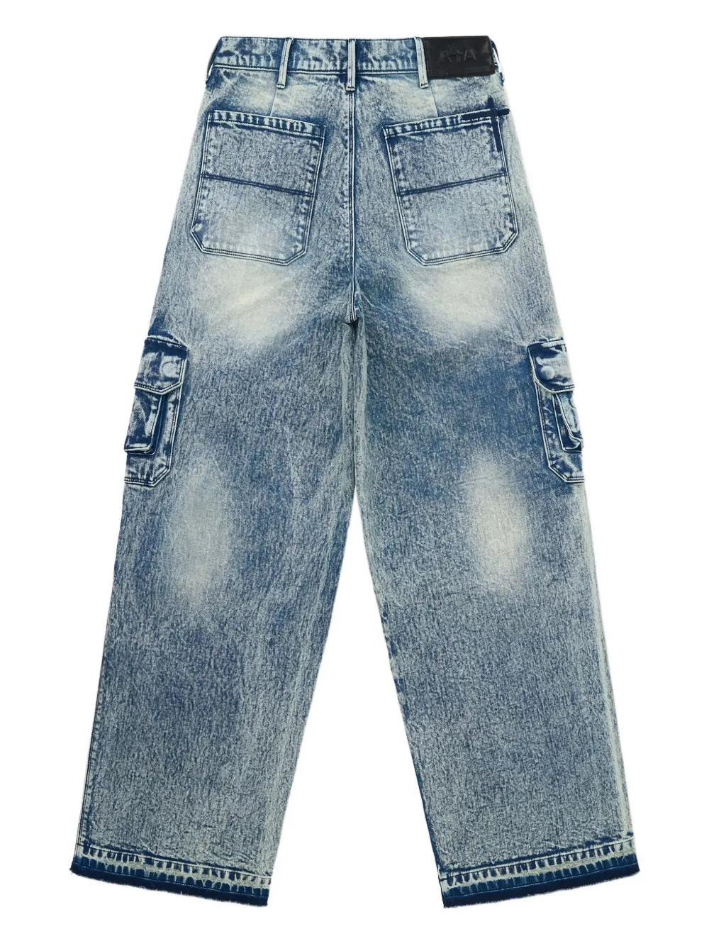 RTA acid-wash cargo jeans Blauw