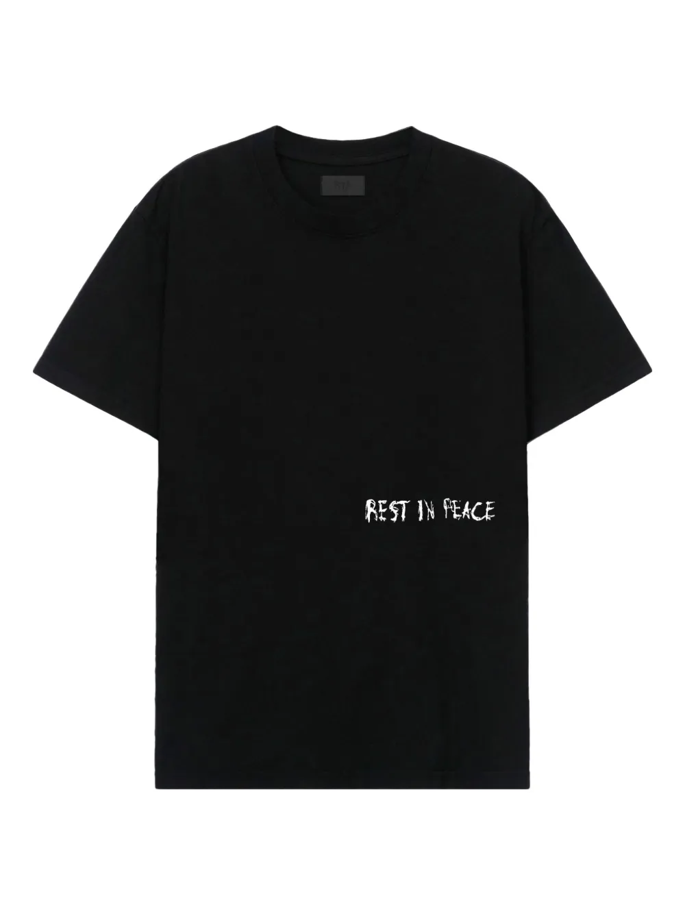 RTA cross-print t-shirt BLACK RIP CROSS