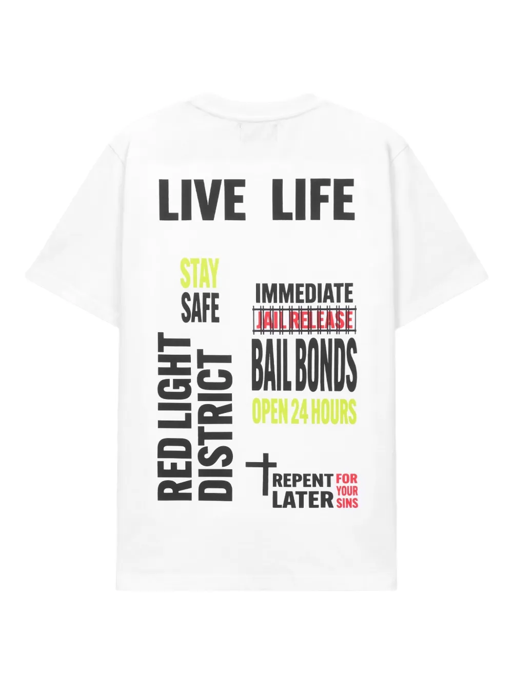 RTA graphic-print T-shirt Wit