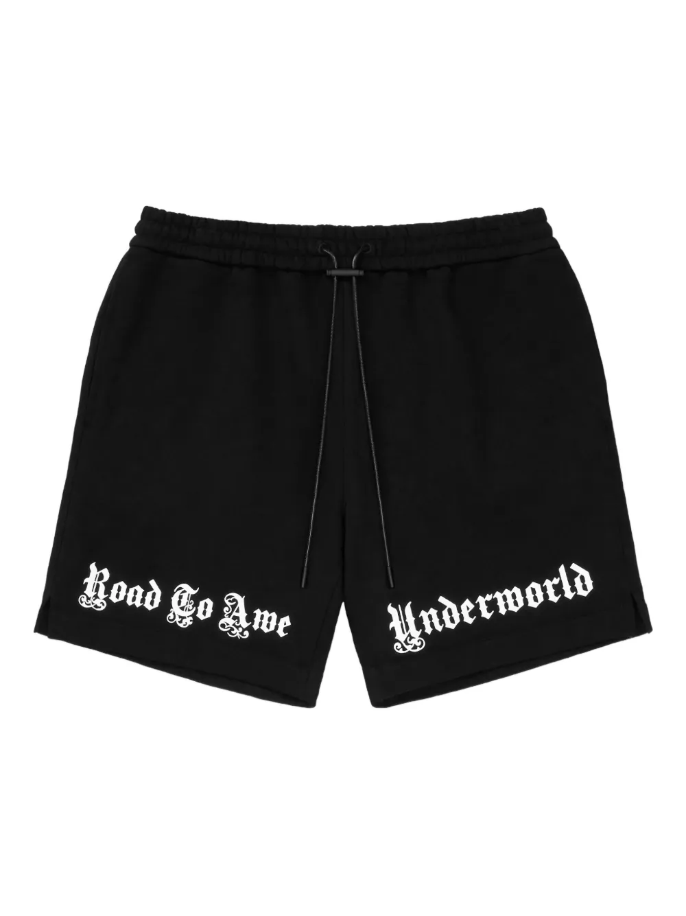 RTA embroidered-logo shorts Zwart