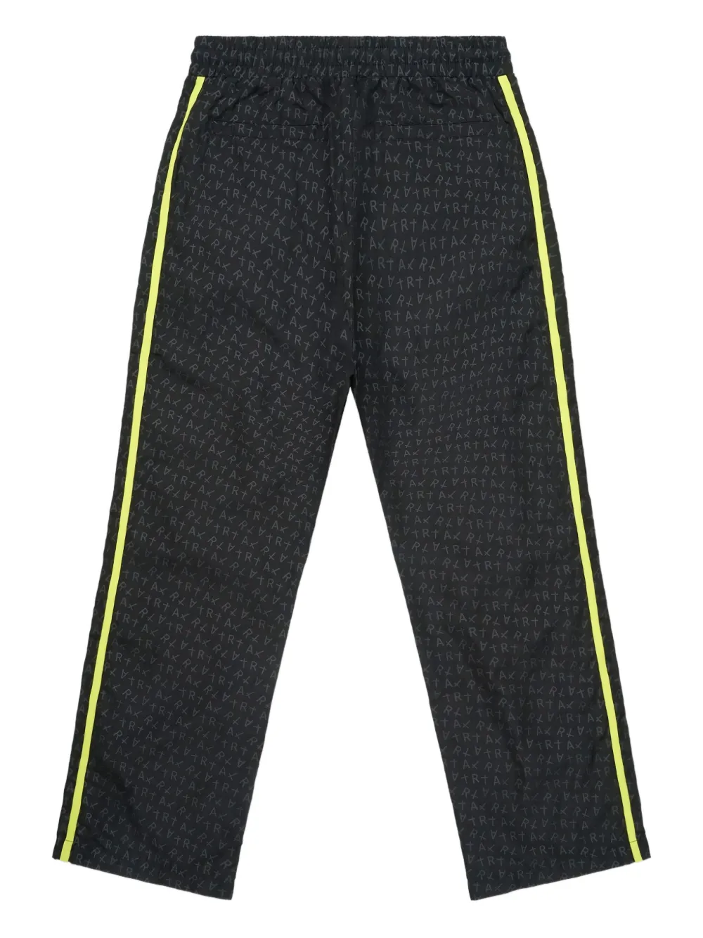 RTA logo-print side-stripe trousers Zwart