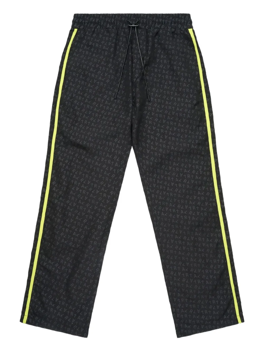 RTA logo-print side-stripe trousers Zwart