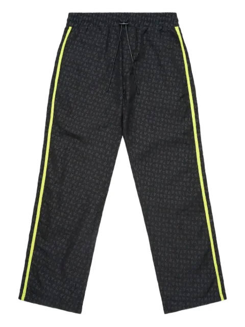 RTA logo-print side-stripe trousers