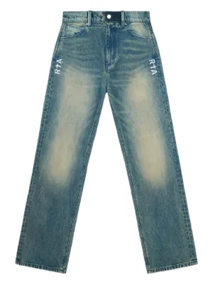 AMIRI ダメージ ブーツカットジーンズ | ブルー | FARFETCH JP