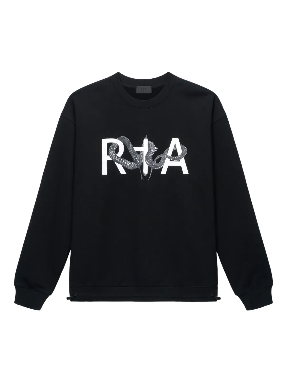RTA Jaylen snake-print sweatshirt Zwart