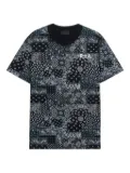 RTA bandana-patchwork t-shirt - Black