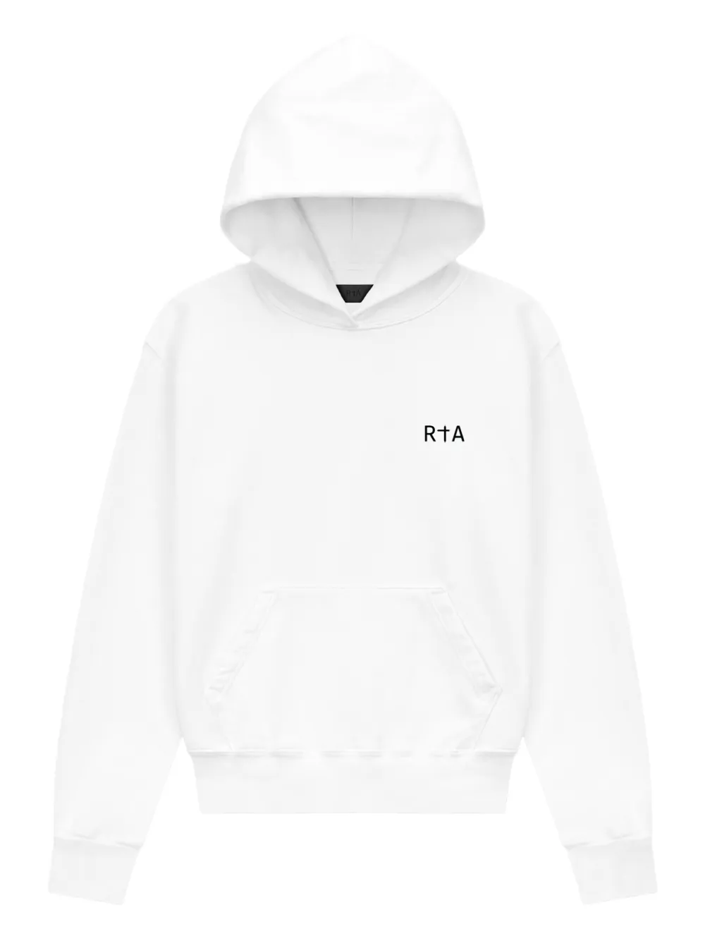 RTA Dion cross-print hoodie Wit