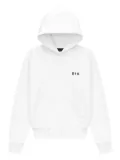 RTA Dion cross-print hoodie - White
