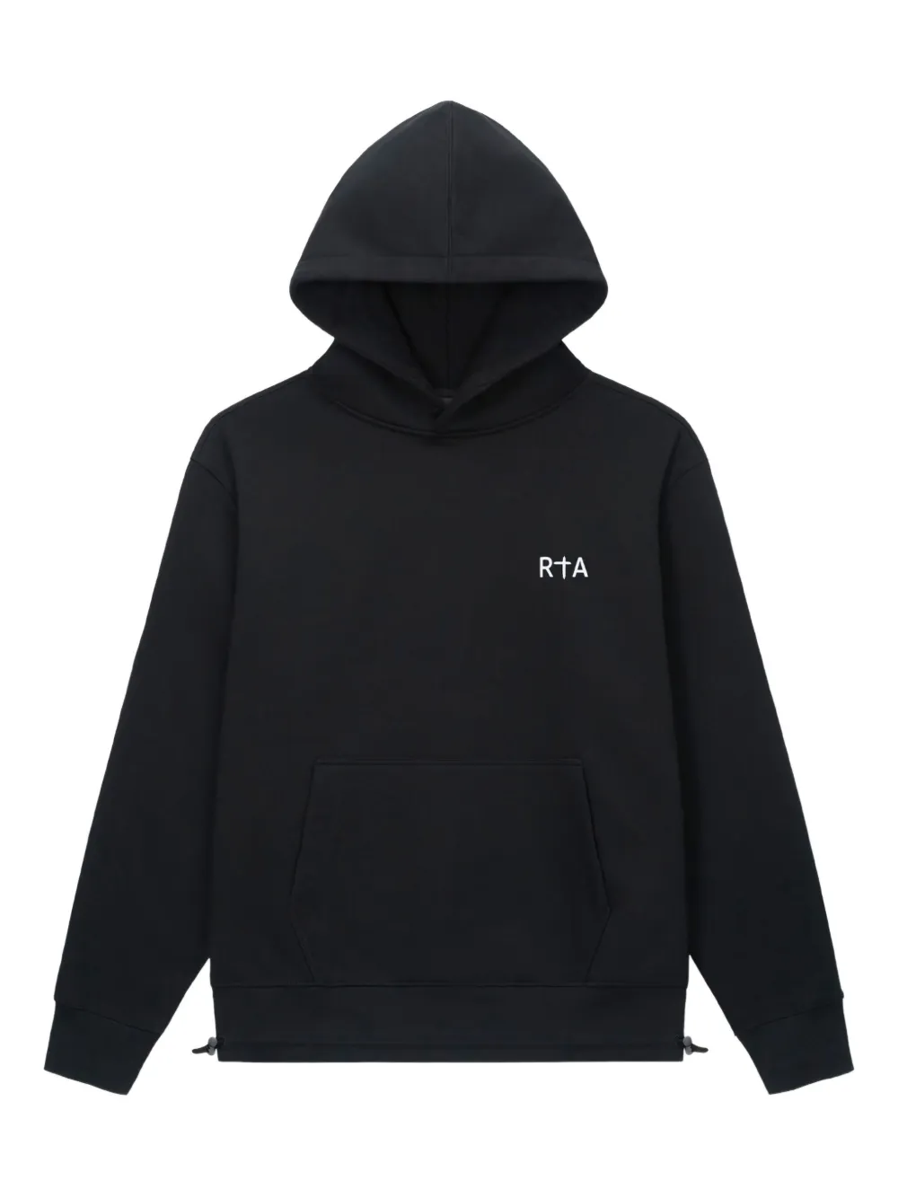 RTA Jordan stamp-logo hoodie Zwart