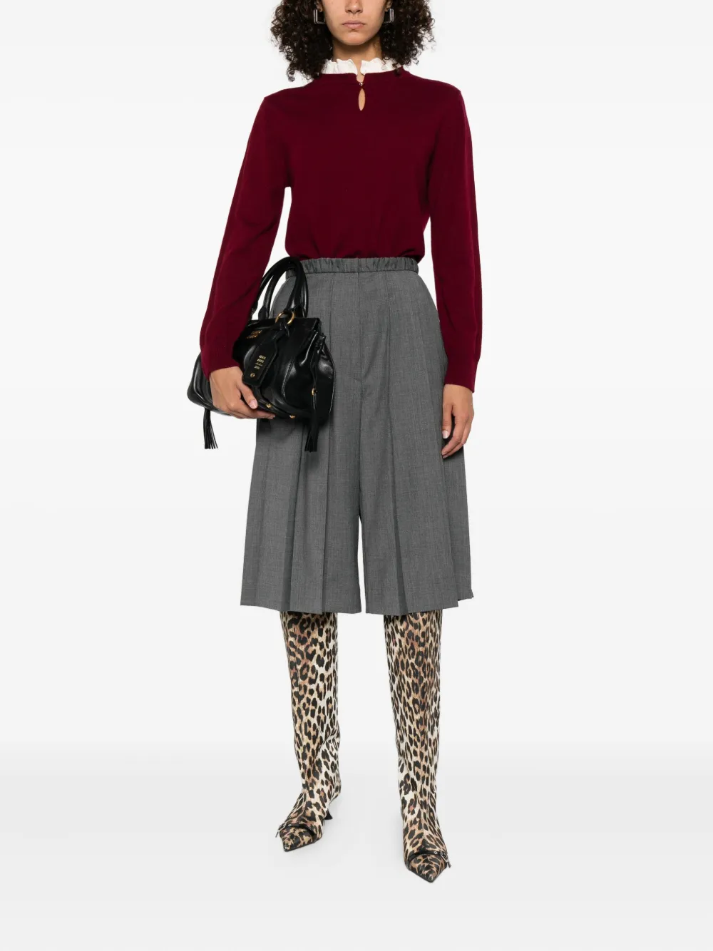 SANDRO ruffled-collar sweater | Knitted Sweaters | Image 2