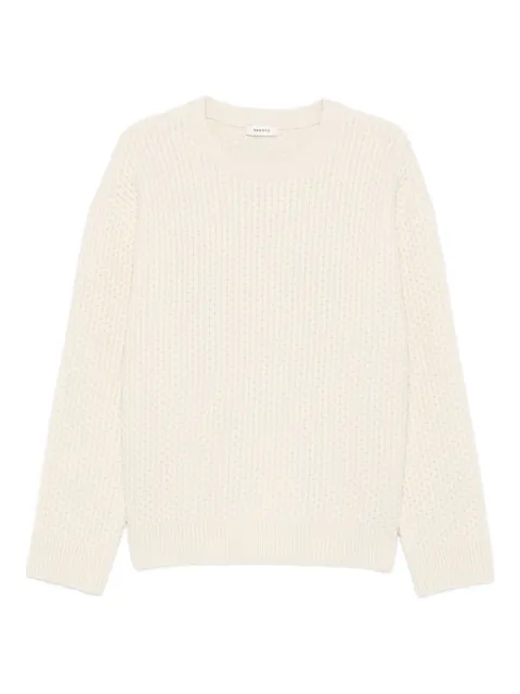 SANDRO suéter tejido con cuello redondo