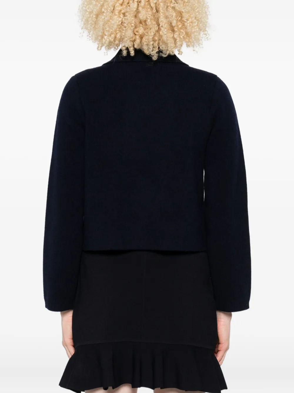 SANDRO Vest met dubbele rij knopen Blauw