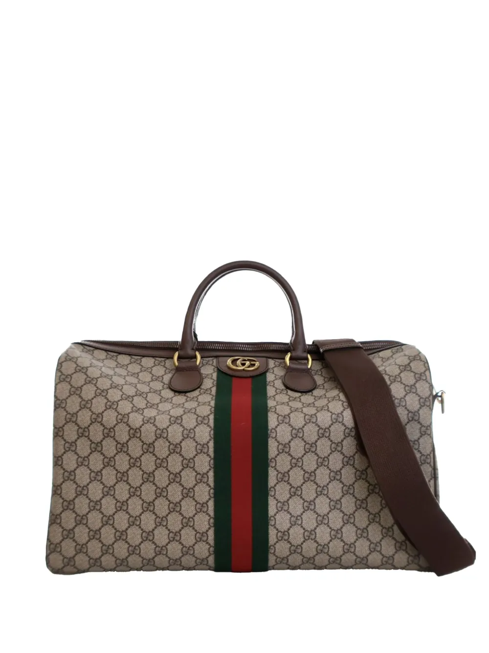 Gucci Pre-Owned 2016-2024 ミディアム GGスプリーム オフィディア キャリーオン ダッフル ボストンバッグ - Gucci Pre-Owned 2016-2024 ミディアム GGスプリーム オフィディア キャリーオン ダッフル ボストンバッグ -