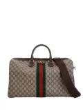 Gucci Pre-Owned 2016-2024 Medium GG Supreme Ophidia Carry-on Duffle Bag boston bag - Brown