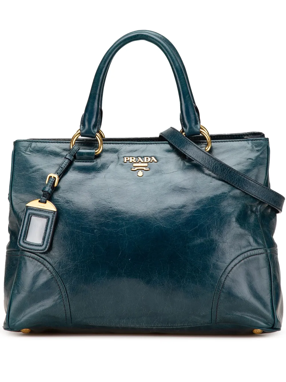 Prada Pre-Owned 2010-2024 Vitello Shine satchel | azul | Image 1
